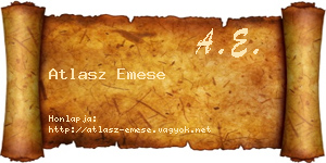 Atlasz Emese névjegykártya